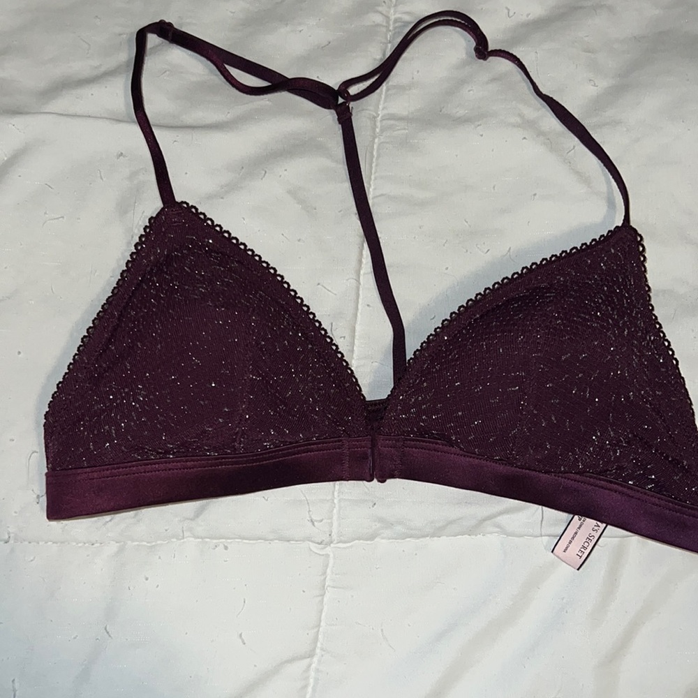Sparkly Maroon VS Bralette